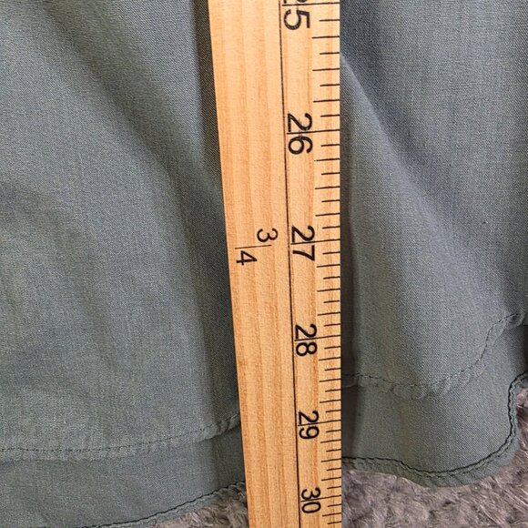 Vintage David Taylor Button Up Shirt Men’s Large Green Short Sleeve Casual - Picture 6 of 7